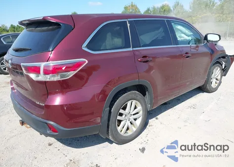 2015 Toyota Highlander Le V6 из США, поврежденный, VIN 5TDBKRFH1FS192460
